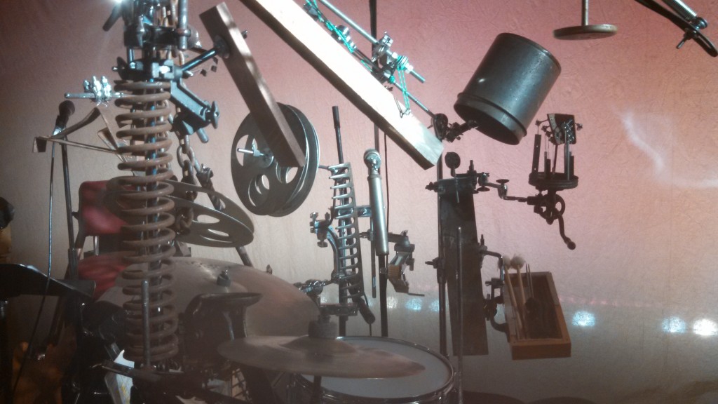 My setup for Good Person of Szechwan at La MaMa, NYC - Feb. '13